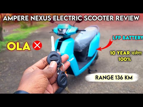 ⚡OLA का बाप | Ampere Nexus Electric Scooter Review | LFP BATTERY | 136KM | ride with mayur