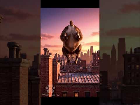 Action Goat 🐐💥 | Epic Parkour Fail in Slow Motion! #Shorts