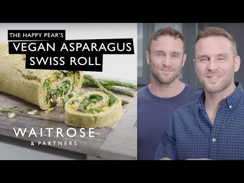 The Happy Pear's Vegan Asparagus Swiss Roll | Waitrose & Partners