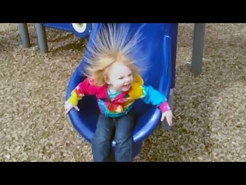 FUNNY Babies On The Slides FAILS Compilation