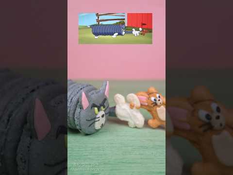 トムとジェリーの大好きなシーンをマカロンで作りました🪴 #shorts