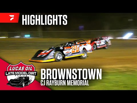 CJ Rayburn Memorial | Lucas Oil Late Models at Brownstown Speedway 10/11/24 | Highlights - dirt track racing video image