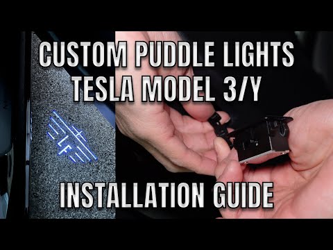 How To Install Custom Puddle Lights For Tesla Model 3 & Tesla Model Y