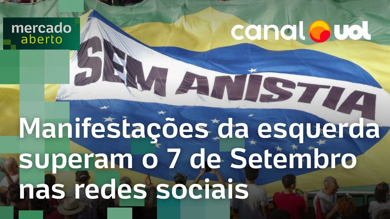 Manifestações da esquerda superam o 7 de Setembro nas redes sociais