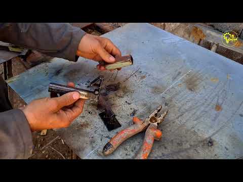 فكرة بسيطة مزلاج باب حديد 