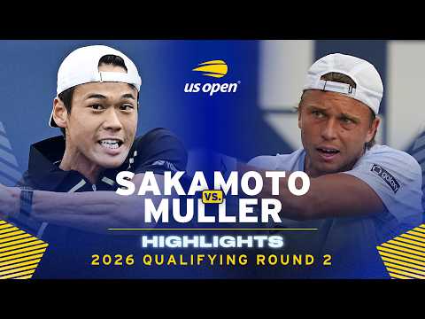 Rei Sakamoto vs. Alexandre Muller Highlights | 2026 US Open Qualifying Round 2