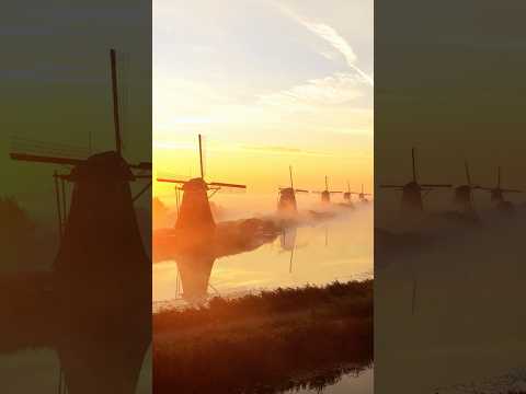 Flying Over Kinderdijk | Holland’s Most Beautiful Windmills in 4K
