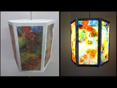 Paper Crafts | Diwali decoration ideas | DIY Beautiful Hexagonal Multicoloured Crayon Lantern