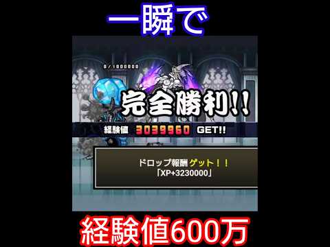一瞬で経験値600万【にゃんこ大戦争】