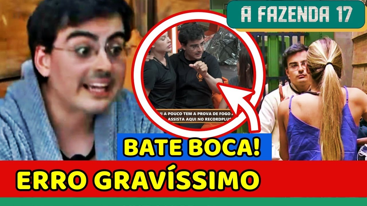 🔥A Fazenda 17: Dudu COMETE ERRO IMPERDOÁVEL no APONTAMENTO e AFUNDA TUDO; RESTA UM DO CAOS