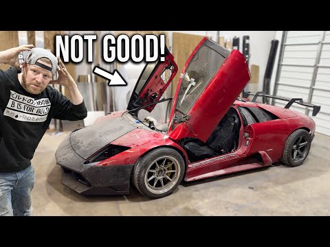 Reviving a Crashed Lamborghini: SEMA-Bound Transformation