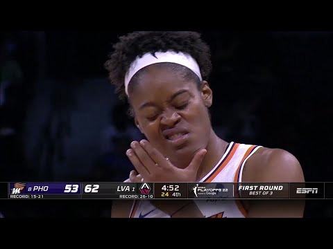 ANOTHER Flagrant Foul Called As Davis Takes Elbow To Chin | WNBA Playoffs LV Aces vs Phoenix Mercury
