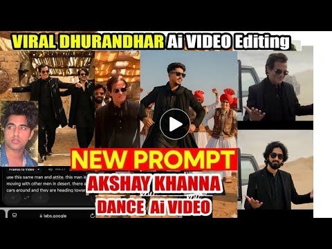 Viral Dhurandhar Movie Ai Video Prompt | Akshaye Khanna Ai Dance Video Editing | Instagram ai prompt
