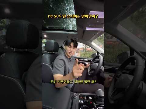 1억 SUV 월 얼마벌면 유지 가능할까?