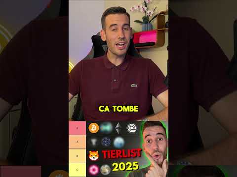 Ma tierlist crypto 2025 est là 💸 #crypto #bitcoin #altcoins #investissement #epargne