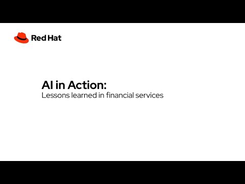 AI in Action - Lessons learned in financial services