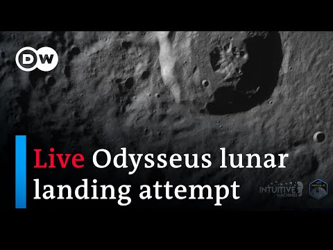 Live: Intuitive Machines hopes to become first private company to land on the Moon | DW News