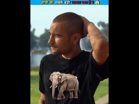 Where does an elephant have the most strength? 😱 || #facts #shorts