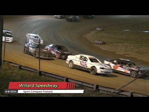 Willard Speedway - Sport Compact Feature - 6/8/2024 - dirt track racing video image