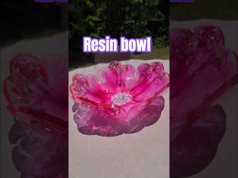 PINK RESIN BOWL #ResinBowl #ResinFlowerBowl #ResinArt #PinkResinArt