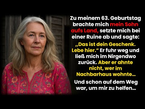 Mein Sohn ließ mich im Dorf bei einer Ruine zurück – er ahnte nicht, wer mein Nachbar war…
