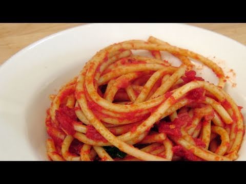 Pasta alla Amatriciana - Recipe by Laura Vitale - Laura in the Kitchen Episode 132 - UCNbngWUqL2eqRw12yAwcICg