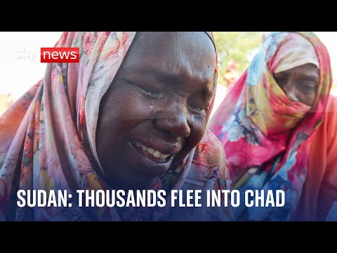 Sudan conflict: Thousands flee into Chad amid surge in ethnic killings in Darfur