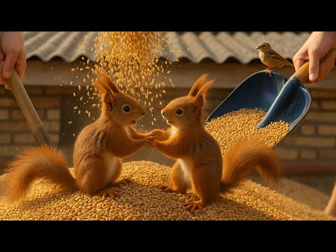 Grain Loading ASMR 🌾 Village White Noise #sleepnoise #whitenoise