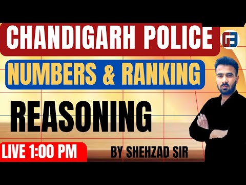 PSSSB NUMBERS & RANKING || REASONING FOR PUNJAB POLICE || CHANDIGARH POLICE-VDO-CLERK