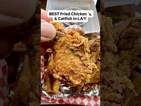 BEST Fried Chicken and Catfish in LA?!📍Alma’s Place in Compton #chicken #catfish #foodie #foodvlog