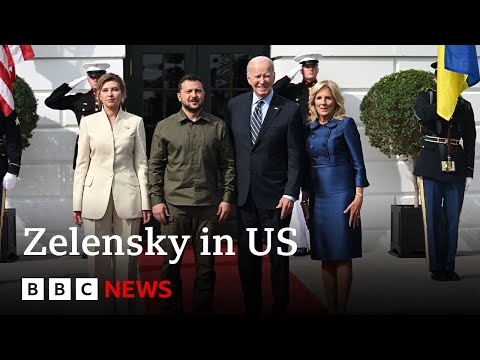Ukraine's President Zelensky holds talks with Joe Biden at White House - BBC News