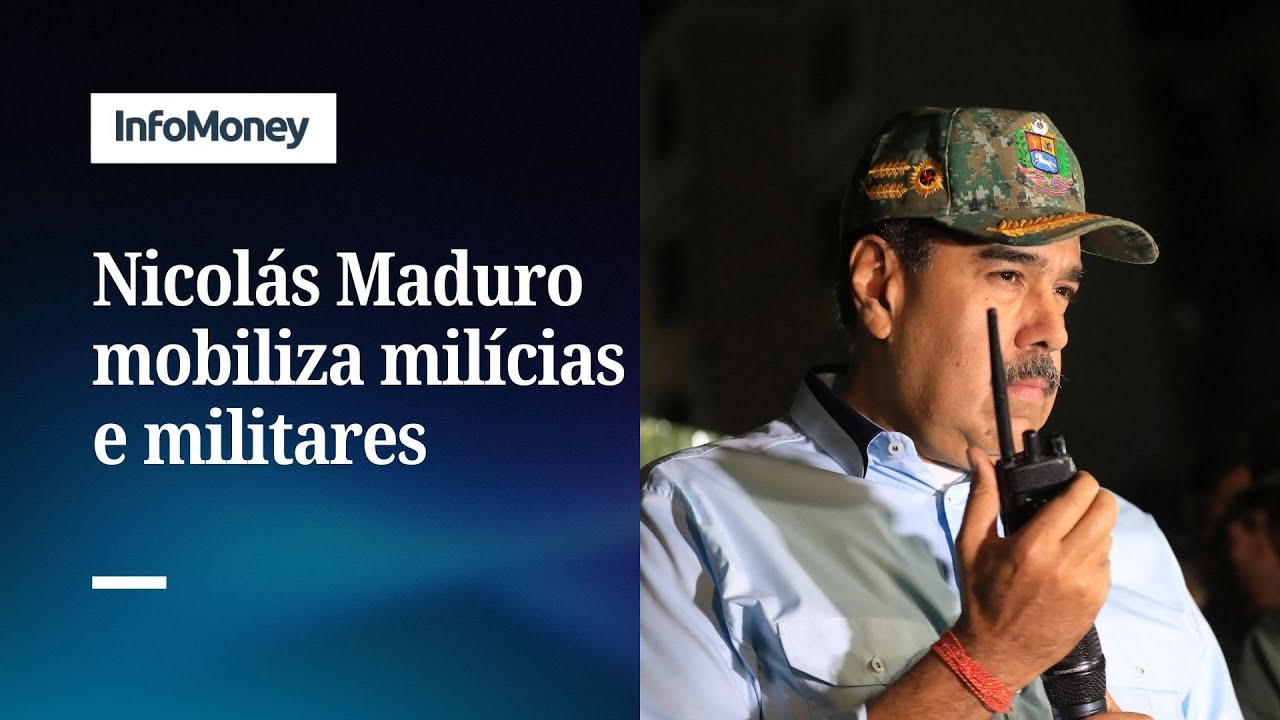 Maduro mobiliza militares e milícias em resposta aos EUA no Caribe | InfoMoney News