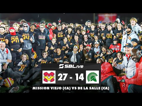 MISSION VIEJO TAKES STATE WITH 27-14 WIN OVER DE LA SALLE│USC TARGET PHILLIP BELL SCORES TWICE 🏈