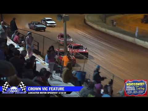 Crown Vic Feature - Lancaster Motor Speedway 3/16/24 - dirt track racing video image
