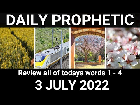 Daily Prophetic Word 3 July 2022 All Words
