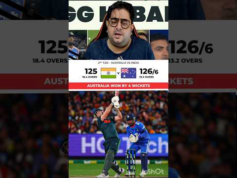 India vs Australia 2nd T20I💔🥺 India lost match💔.. #indiavsaustralia #abcricinfo #indvsaus #cricket