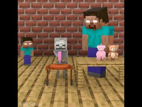 The bottle-flipping challenge with Baby Hulk, Baby Skeleton, and Baby Herobrine ??