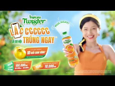 NƯỚC CAM ÉP TWISTER - LẮC LÀ TƯƠI, LẮC LÀ CƠ HỘI TRÚNG NGAY!