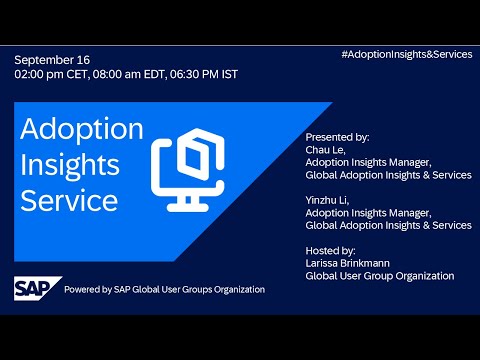 Adoption Insights Service I Move to Cloud ERP I 25.09.16