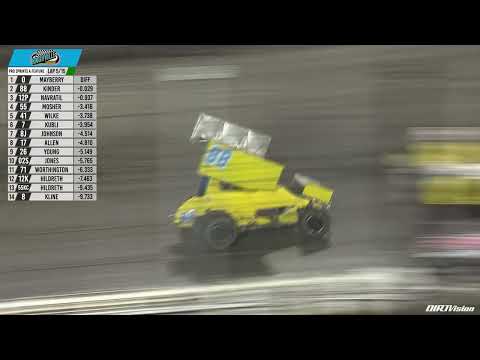 Knoxville Raceway Pro Sprint Highlights // June 29, 2024 - dirt track racing video image