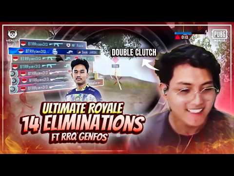 ULTIMATE ROYALE!! 14 ELIMINATIONS MAIN TABRAK MUSUHNYA!! FT RRQ GENFOS | PUBG MOBILE | RYZEN GAMING