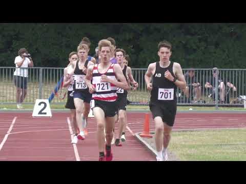 3000m under 17 men South of England Championships 19th June 2022