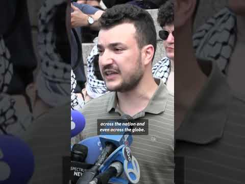 US detains pro-Palestinian campus protest leader | AFP #shorts