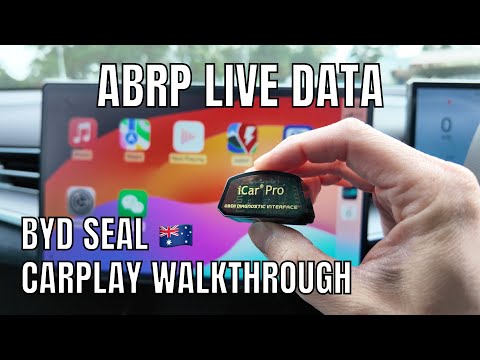 A Better Route Planner Live Data OBD Review in BYD Seal Apple CarPlay
