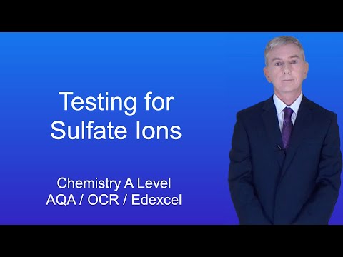 A Level Chemistry Revision “Testing for Sulfate Ions”