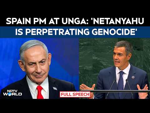 FULL: Spain PM's Blistering Attack On Israel At UNGA: 'Netanyahu Is Perpetrating Genocide'