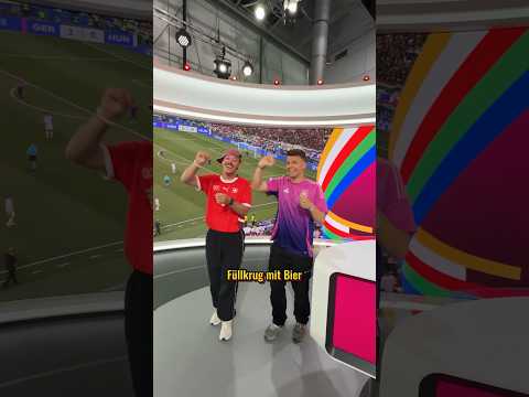Füllkrug im Fernsehstudio