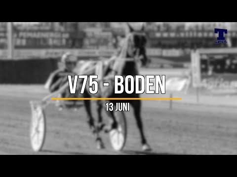 V75 tips Boden - Tre S - 13 juni 2020