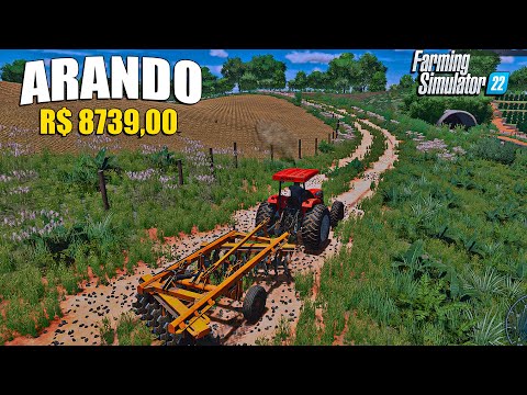 Fazenda simulada #16 | Primeiro trabalho com nosso trator agrale | Farming simulator 22