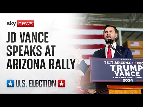 Watch live: Republican VP candidate JD Vance holds campaign rally in Arizona